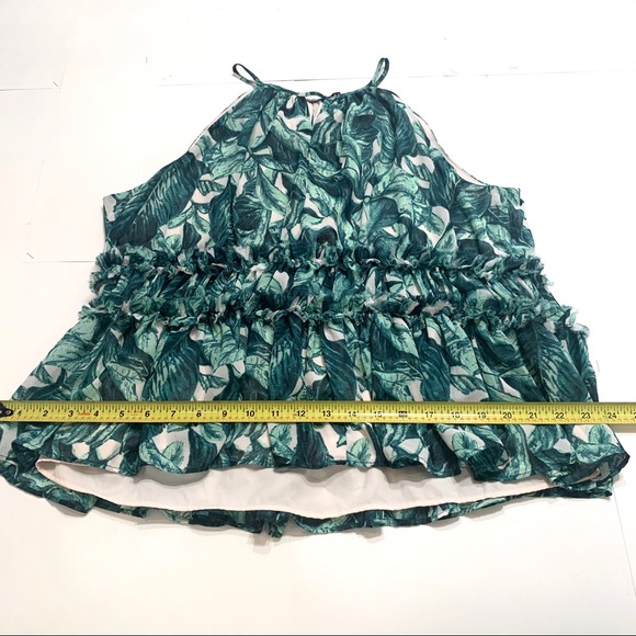 Kaari Blue Banana Leaf Print Tank - Picture 5 of 5